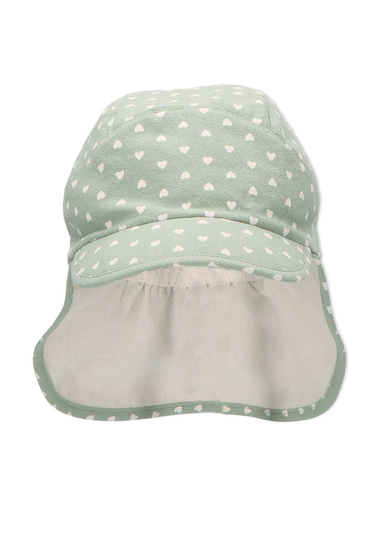 Sterntaler Schirmmütze mit Nackenschutz und Herzdruck,UV50+ Fabrik Onlineshop