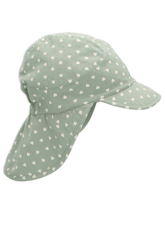 Sterntaler Schirmmütze mit Nackenschutz und Herzdruck,UV50+ Fabrik Onlineshop