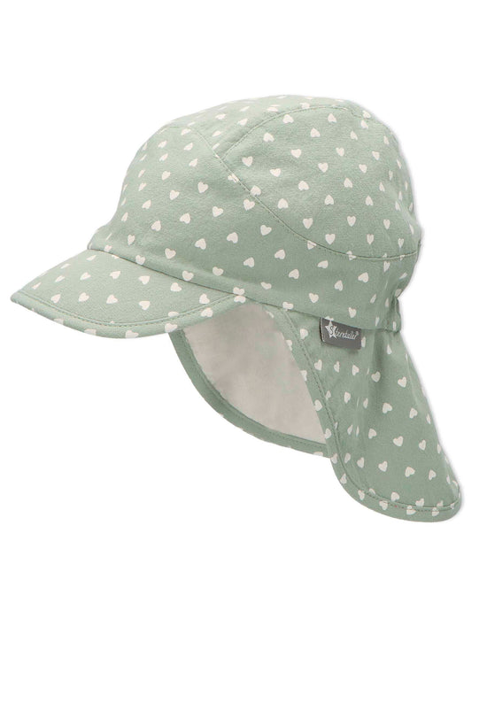 Sterntaler Schirmmütze mit Nackenschutz und Herzdruck,UV50+ Fabrik Onlineshop
