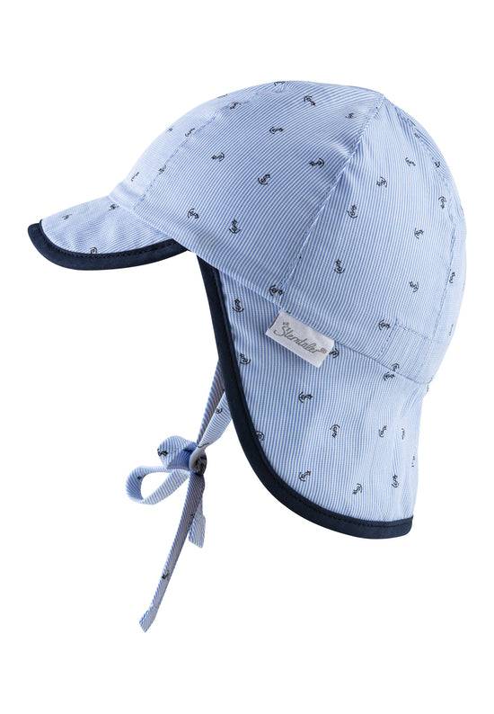 Sterntaler Schirmmütze mit Nackenschutz in Himmelblau, UV 30 Versandkostenfrei
