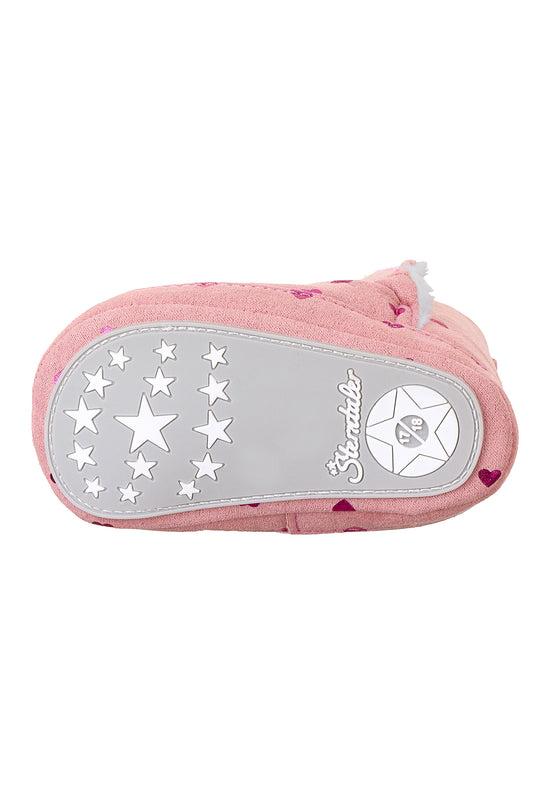 Sterntaler Baby-Stiefel aus gewebtem Velour mit Print Herzen Black Friday