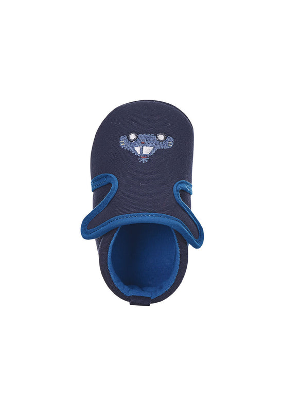 Sterntaler Baby-Krabbelschuh Auto aus Canvas in Marine Kostenlose Rückgabe