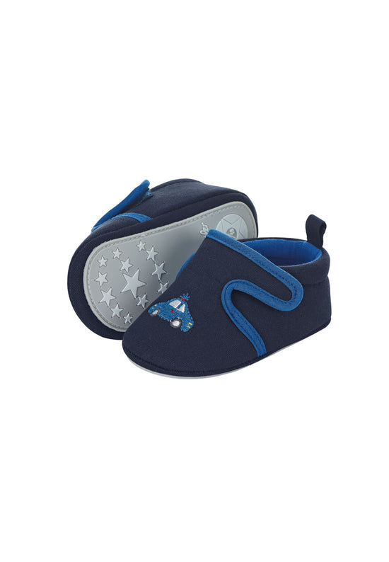 Sterntaler Baby-Krabbelschuh Auto aus Canvas in Marine Kostenlose Rückgabe