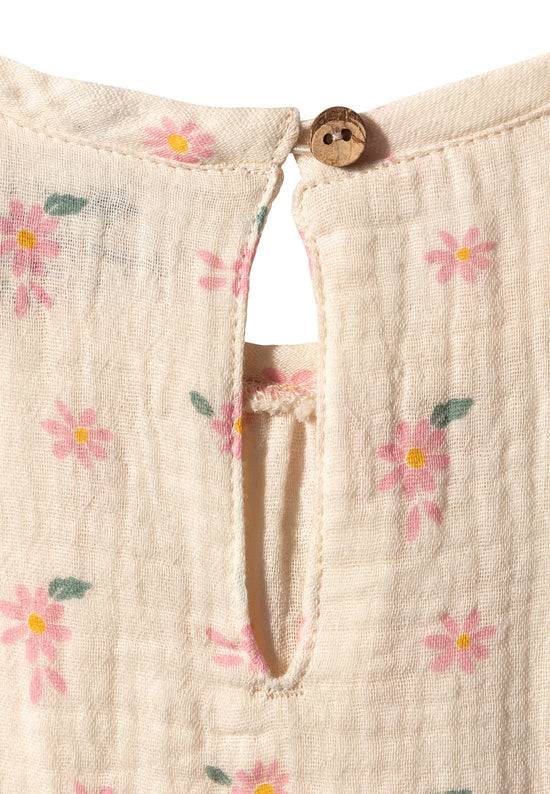 Sterntaler Baby Body bedruckt mit Gänseblümchen in ecru Riesige Rabatte