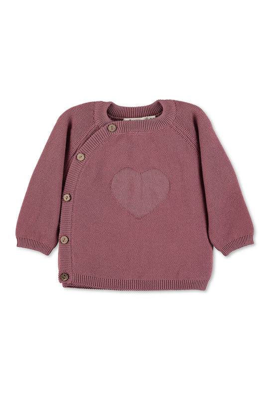 Sterntaler GOTS Strick-Jacke in Flieder oder Rosa mit Motiv Kostenloser Versand international