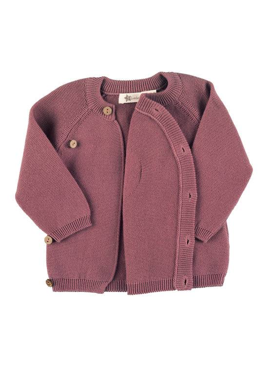 Sterntaler GOTS Strick-Jacke in Flieder oder Rosa mit Motiv Kostenloser Versand international
