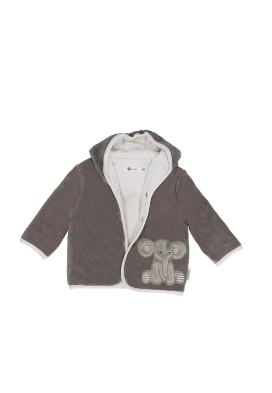 Sterntaler Kapuzen-Jacke aus Nicki, Motiv Elefant Eddy, Grau Begrenzt auf 3 Tage