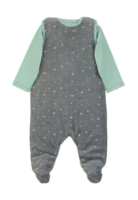 Sterntaler Strampler-Set Nicki Schaf Stanley in Grau Black Friday Preise