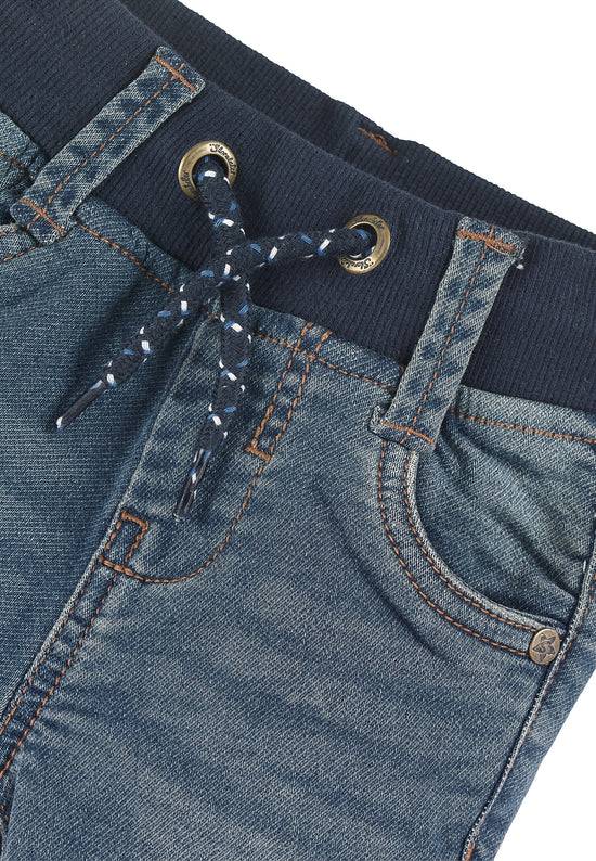 Sterntaler Jeanshose aus elastischem Sweat Denim in Marine Outlet