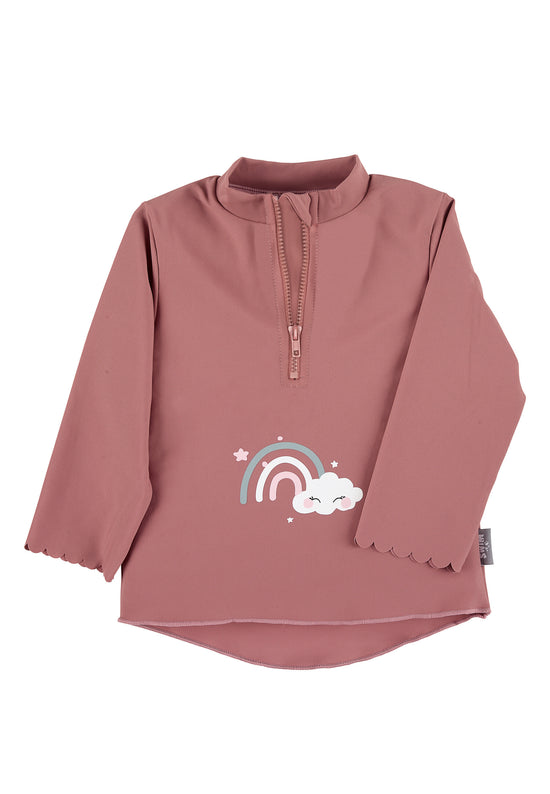 Sterntaler Langarm-Schwimmshirt in rosa mit Regenbogen-Motiv Auslauf