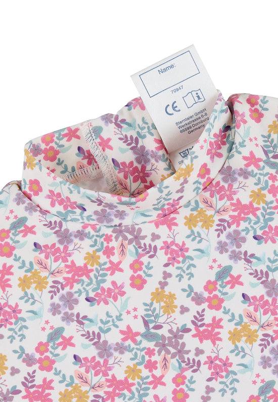 Sterntaler Schwimmoverall bedruckt mit Blumen in ecru Versandkostenfrei