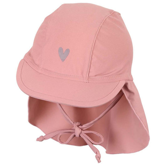 Sterntaler Schirmmütze mit Nackenschutz in zartrosa mit Herz Osterangebot