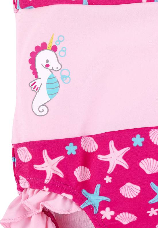 Sterntaler Badeanzug mit Rüschen in Magenta, UV-Schutz 50+ Muttertagsangebot