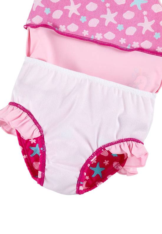 Sterntaler Badeanzug mit Rüschen in Magenta, UV-Schutz 50+ Muttertagsangebot