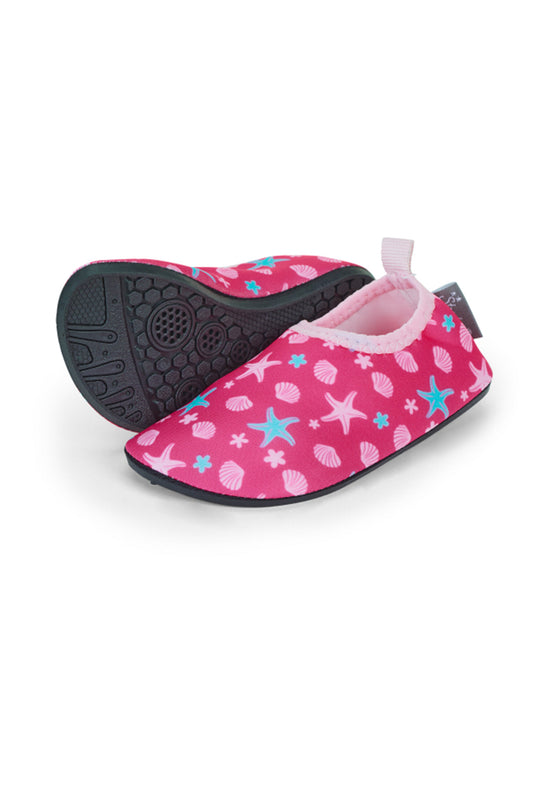 Sterntaler Aquaschuhe Kinder in Magenta mit Seestern Print