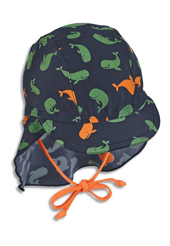 Sterntaler Schirmmütze mit Nackenschutz in Marine