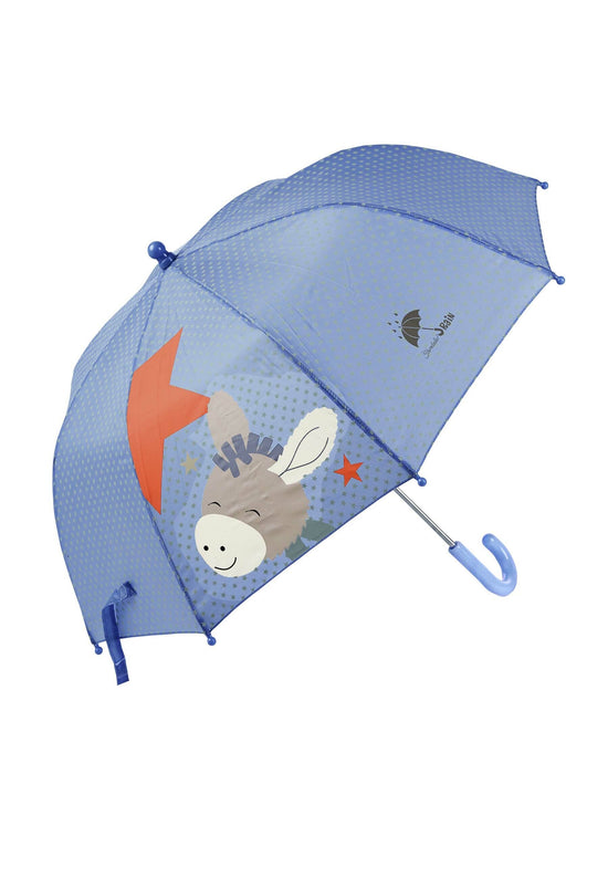 Sterntaler Kinder Regenschirm Esel Emmi Blau, Grau und Orange VIP-Rabatte