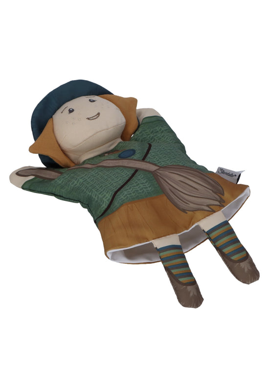 Sterntaler Handpuppe Hexe, 38cm für das Kasperletheater Auslauf