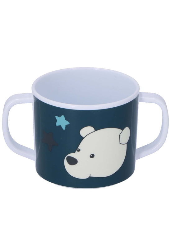 Sterntaler Henkeltasse mit Trinkaufsatz Eisbär Elia, türkis Black Friday