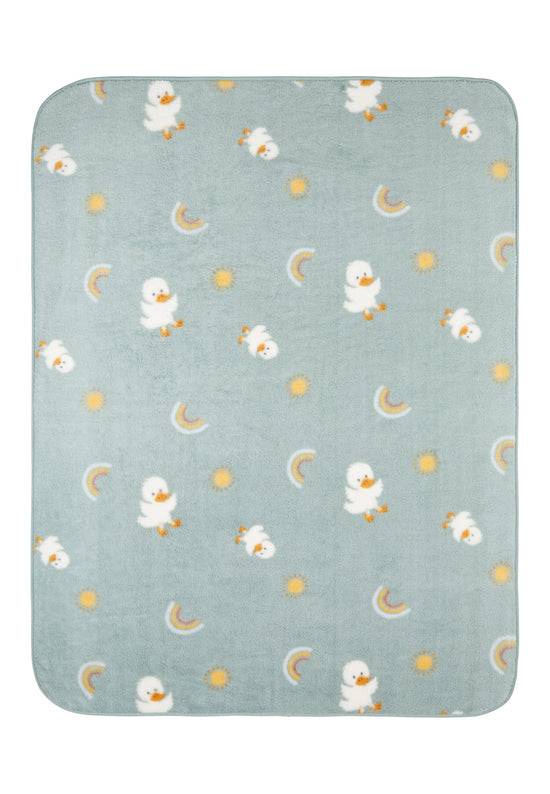Sterntaler Babydecke mit Motiv Ente Edda in steingrün Exklusive Angebote