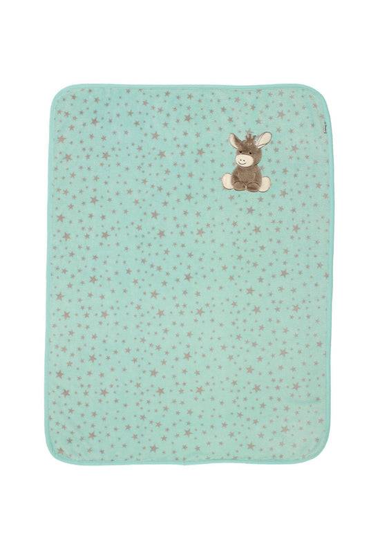 Sterntaler Plüsch-Decke Esel Emmi in Türkis, 100x75cm Blitzangebot