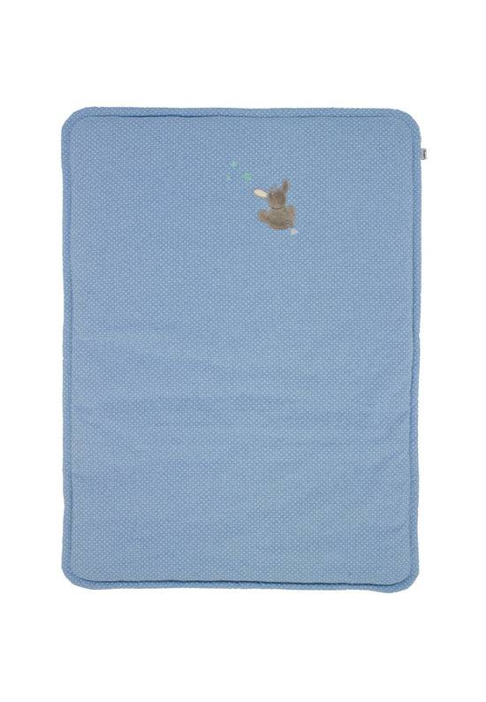 Sterntaler Schmusedecke wattiert Esel Emmi in Blau, 75x100cm Super Sparpreis