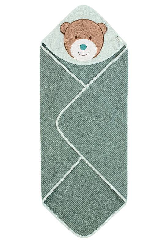 Sterntaler Motiv-Badetuch Bär Ben in Mittelgrün, 80x80cm Black Friday Preise