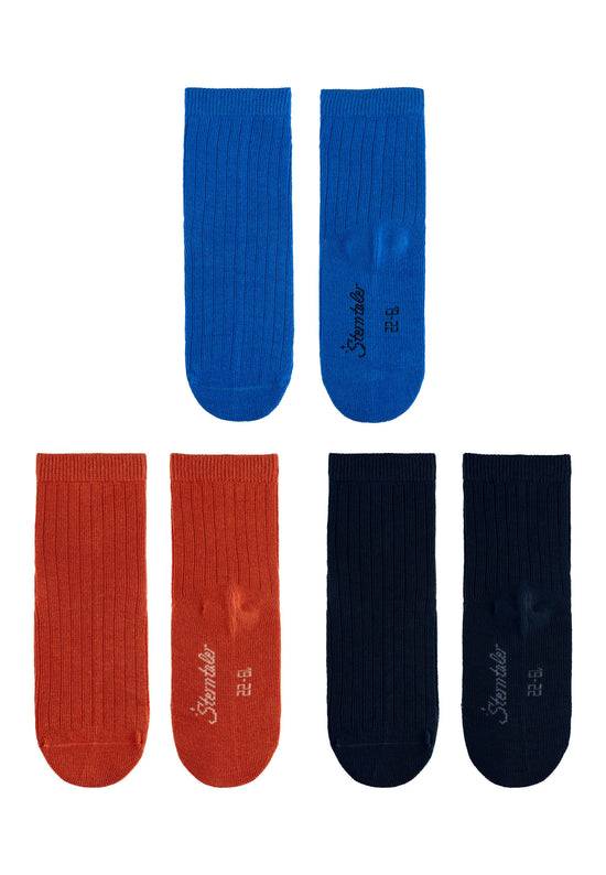 Sterntaler 3er Pack Baumwoll-Socken mit Rippenmuster Zeitlich begrenztes Angebot