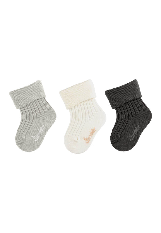 Sterntaler Baby Socken 3er Rippe aus Baumwoll-Mischgewebe