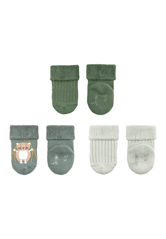 Sterntaler Baby Socken 3er Set Bieber aus Baumwoll-Mischgewebe Saisonale Angebote