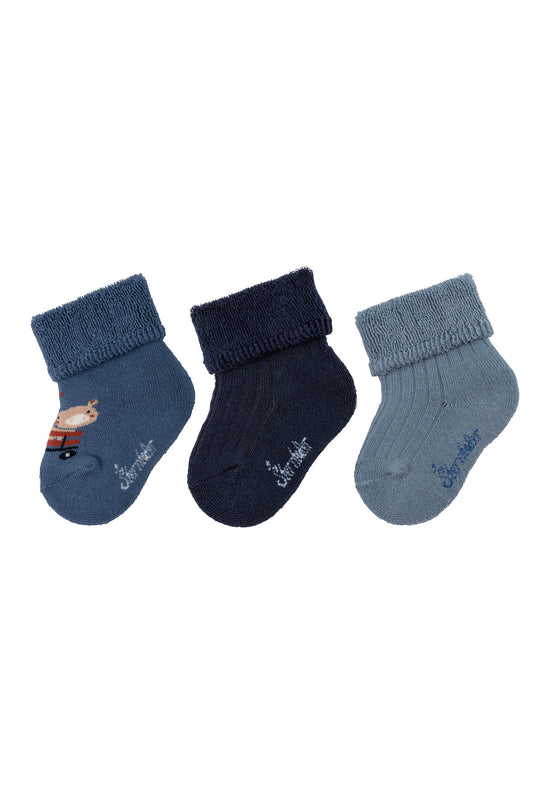 Sterntaler Baby Socken 3er Set Tiere aus Baumwoll-Mischgewebe Räumungsverkauf