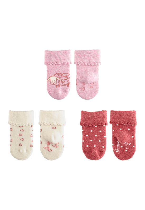 Sterntaler Baby Socken 3er Set Schaf, Herzen und Punkte Kauf eins, bekomm eins gratis