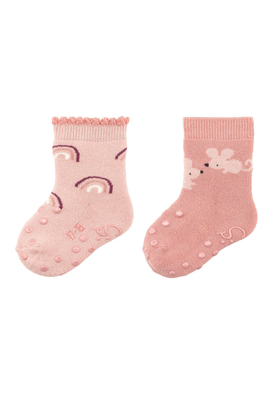 Sterntaler ABS Socken Regenbogen im 2er-Pack mit rutschfester Sohle Tiefpreis