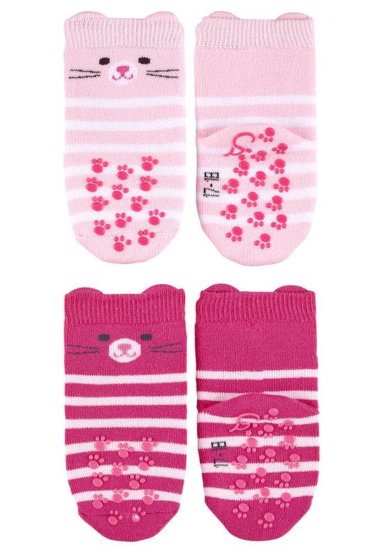 Sterntaler ABS-Krabbelsocken 2er-Pack Katze mit 3D-Ohren Wochenangebot