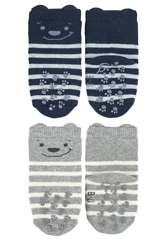 Sterntaler ABS-Krabbelsocken 2er-Pack Bär mit 3D-Ohren Kostenlose Rückgabe
