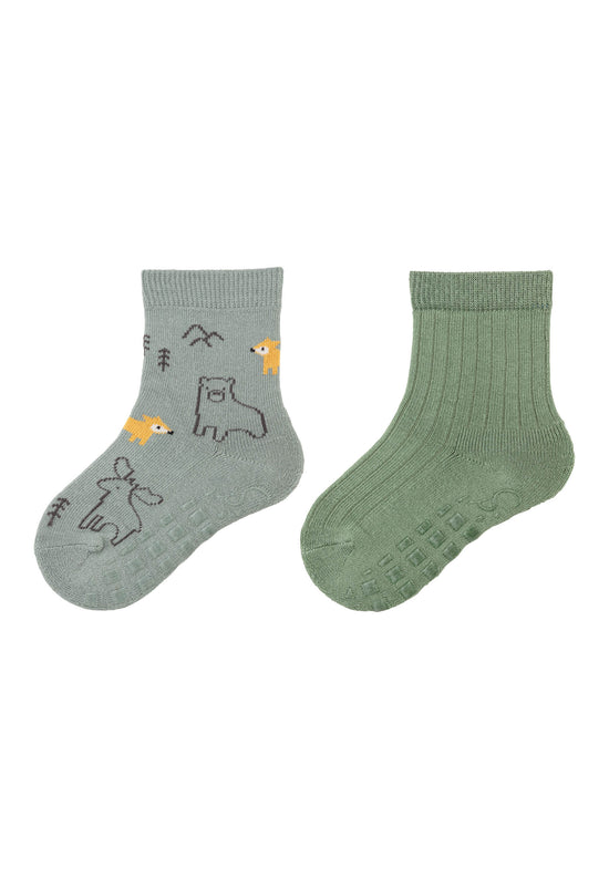 Sterntaler ABS Socken Waldtier im 2er-Pack mit rutschfeste Sohle Letzte 3 Tage
