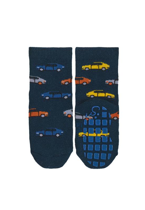 Sterntaler ABS-Socken 2er-Pack Bagger und Autos in Marine Zeitbegrenzte Promotion