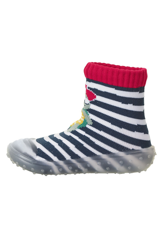 Sterntaler Adventure-Socks Schildkröte in Marine mit Ringel Nur für heute