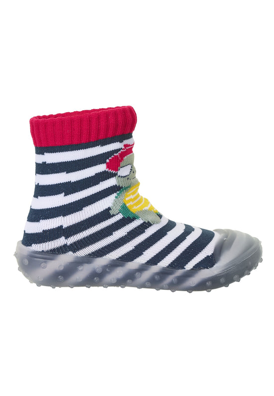 Sterntaler Adventure-Socks Schildkröte in Marine mit Ringel Nur für heute