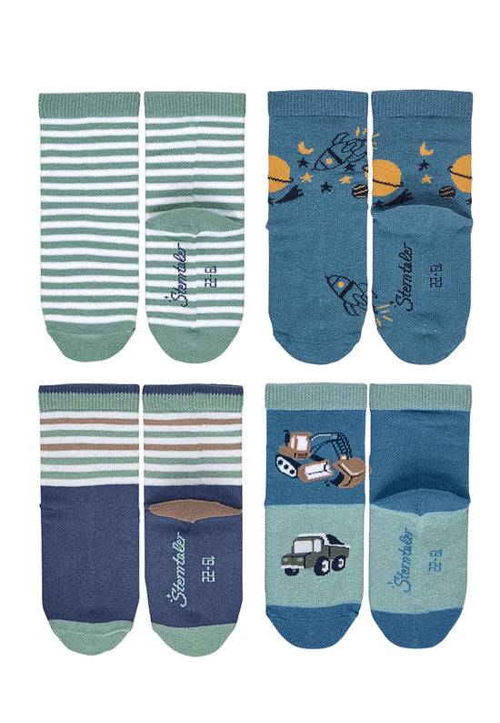 Sterntaler Kindersocken 7er-Box Jungen in Mittelblau Bis zu 55% Rabatt