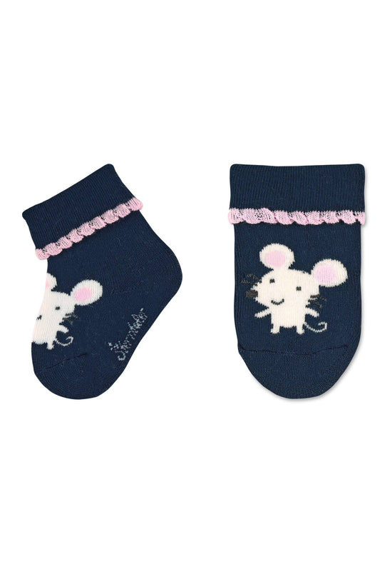 Sterntaler Babysocken 3er-Pack Maus, uni und Herzen Speichern exportieren