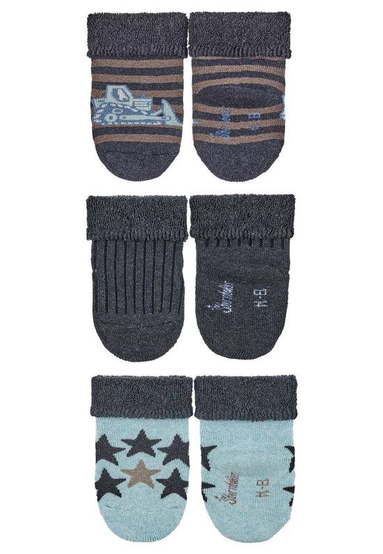 Sterntaler Babysocken 3er-Pack Bagger, uni und Sterne Black Friday Preise