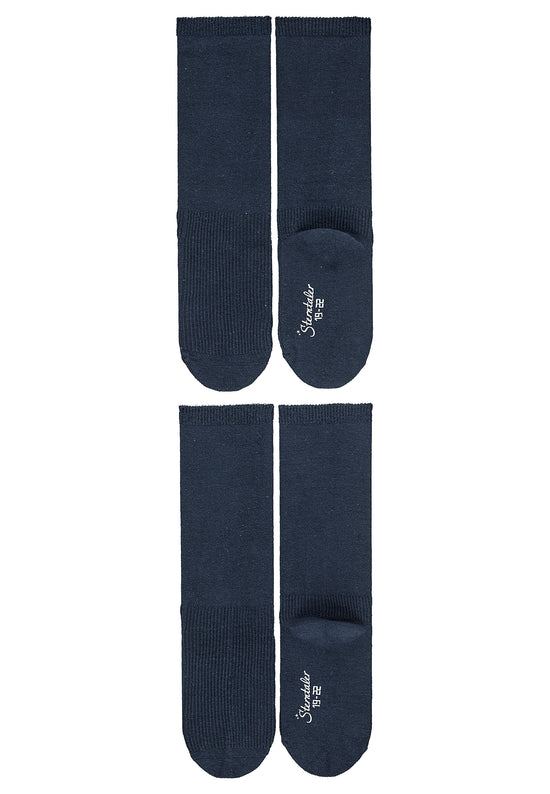 Sterntaler Kniestrümpfe 2er-Pack uni in Marine, Weiß o. Grau Angebote