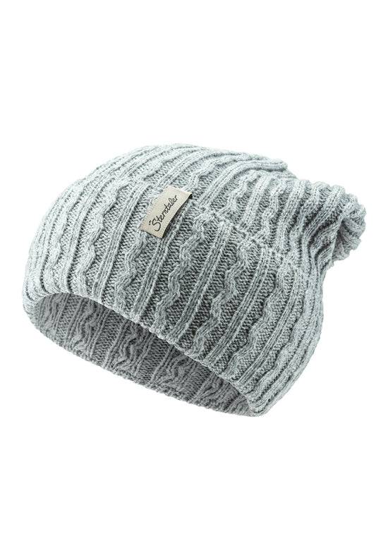 Sterntaler Mütze aus Strickware und Wellenstruktur