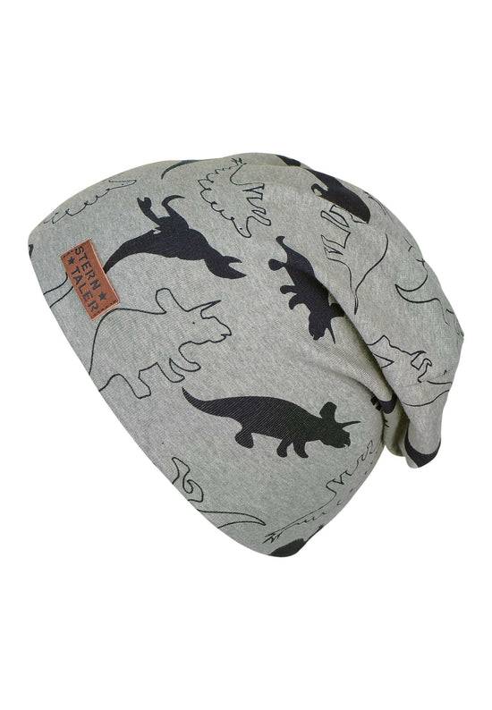 Sterntaler Slouch-Beanie Mütze aus Jersey mit Druck Dinos Fabrikverkauf