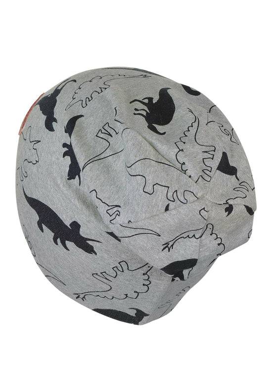 Sterntaler Slouch-Beanie Mütze aus Jersey mit Druck Dinos Fabrikverkauf