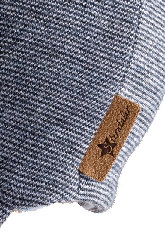 Sterntaler Beanie in Melange-Optik mit Streifendruck Sonderangebot