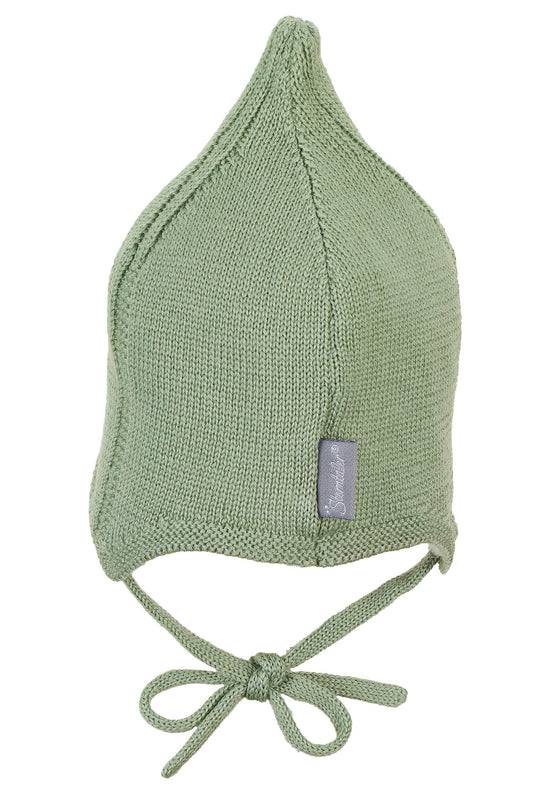 Sterntaler Strickmütze aus Wolle (Merino) mit kleinem Zipfel Rabatt