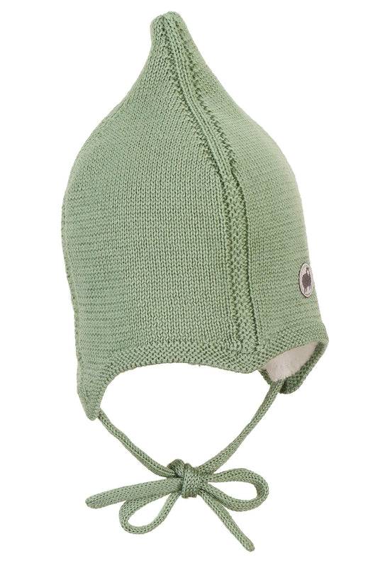 Sterntaler Strickmütze aus Wolle (Merino) mit kleinem Zipfel Rabatt