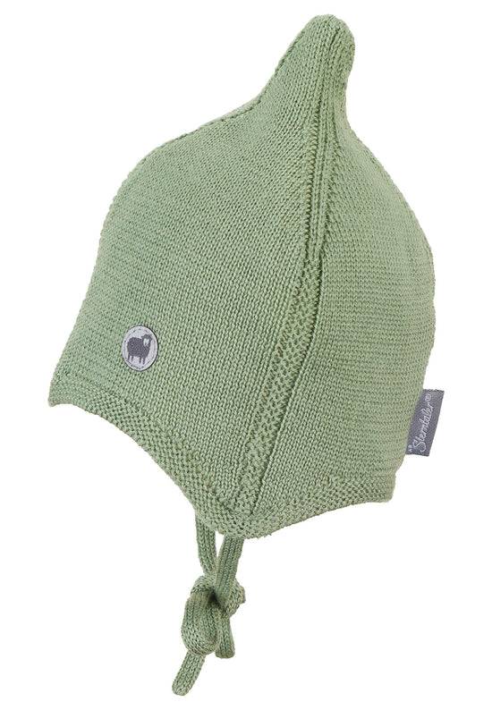 Sterntaler Strickmütze aus Wolle (Merino) mit kleinem Zipfel Rabatt